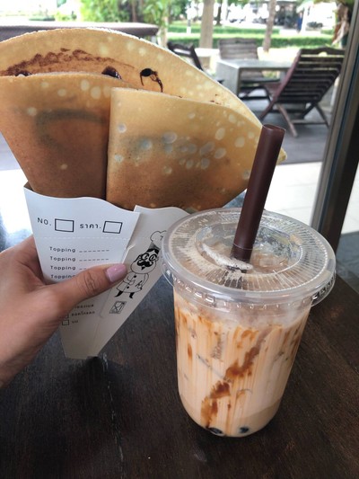 เครป ชาไข่มุก