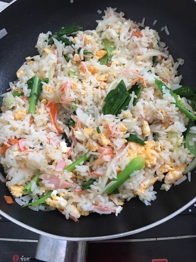 วิธีทำ ข้าวผัดไข่ปูอัด