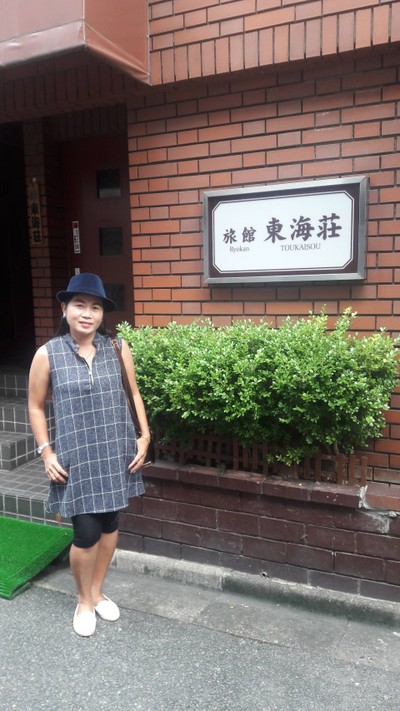 ถึงญี่ปุ่นช่วงบ่ายๆค่ะ เดินหาที่พักย่านอาซากุสะ นางแบบคือแม่เราเองงง