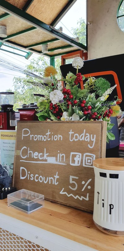 ป้ายราคาหรือสมุดเมนู