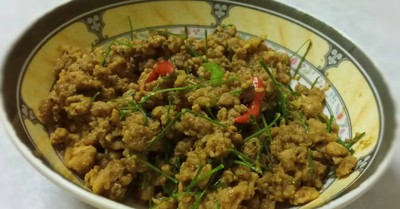 วิธีทำ คั่วกลิ้งหมูสับ วิธีทำ คั่วกลิ้งหมูสับ