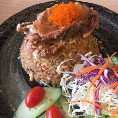 ข้าวผัดซอสxoปูนิ่ม