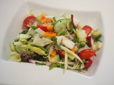 Organic Vegetables Salad with Avocado