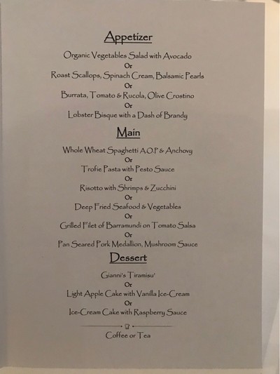 ป้ายราคาหรือสมุดเมนู