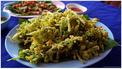 ผักเซียงดาทอดกรอบ