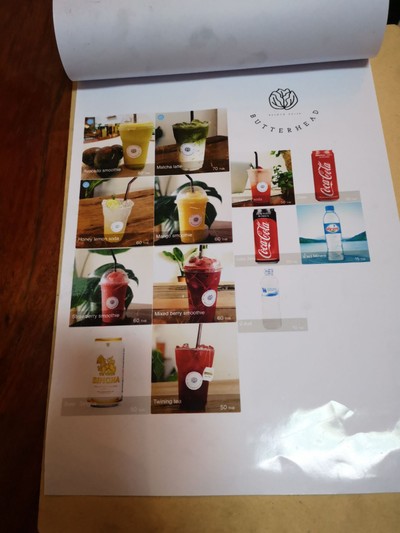 ป้ายราคาหรือสมุดเมนู