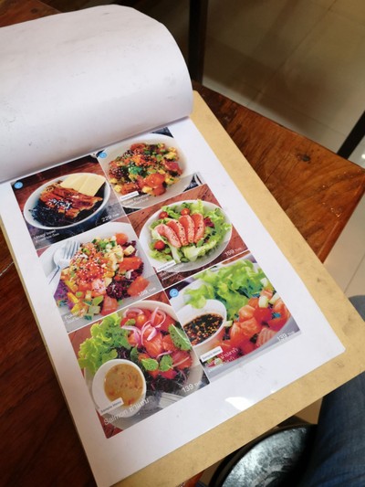 ป้ายราคาหรือสมุดเมนู