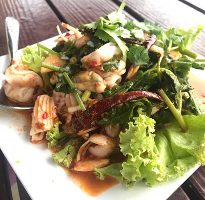 ยำผักกูด