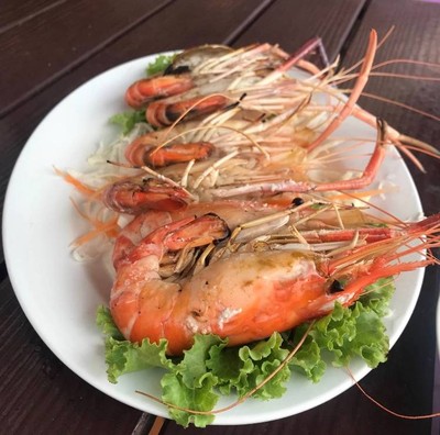กุ้งแม่น้ำเผา