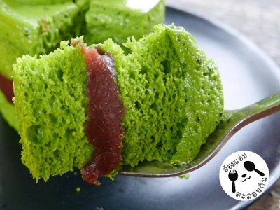 มูสเค้กชาเขียวถั่วแดง