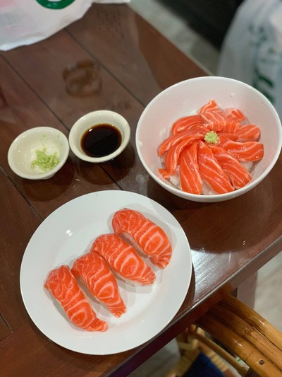 วิธีทำ Salmondonburi & Sushi