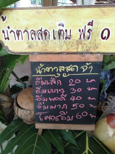 ป้ายราคาหรือสมุดเมนู