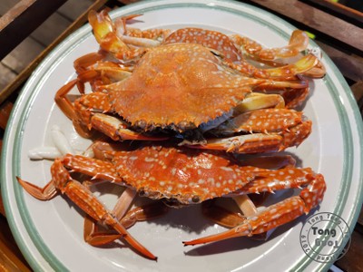 ปูม้านึ่งครึ่งโล หวานมากแต่เล็กไปนิด