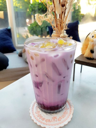 Sweet Puruple Potato With Golden Bubble