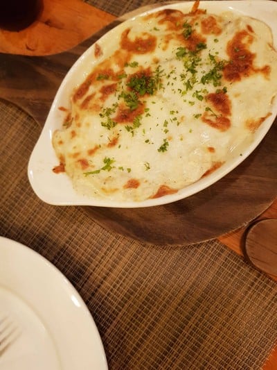Baked Potato with Cheese | มันฝรั่งครีมชีสอบเตาฟืน