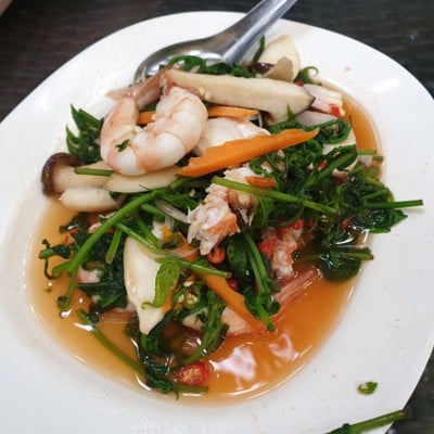 เมนูของร้าน ร้านอาหารบ้านสวน
