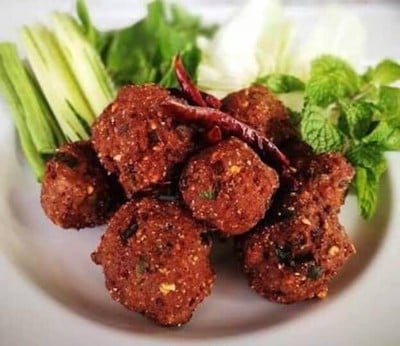 ลาบทอด