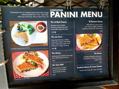 ป้ายราคาหรือสมุดเมนู