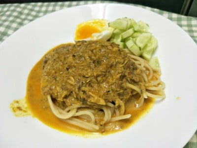 สปาเก็ตตี้น้ำยากะทิ