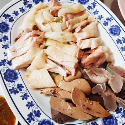 เมนูของร้าน ข้าวมันไก่นายโฮ