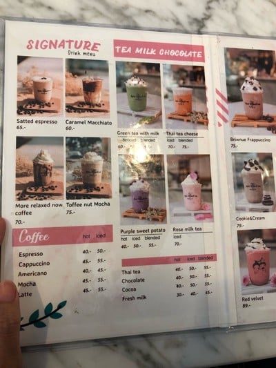 ป้ายราคาหรือสมุดเมนู