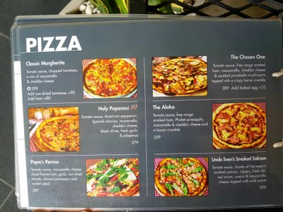 ป้ายราคาหรือสมุดเมนู