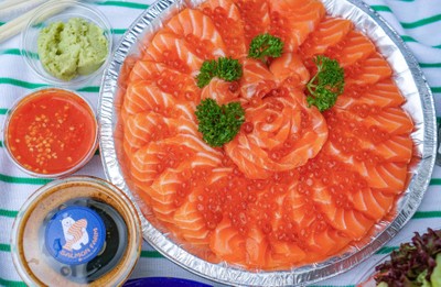 แซลมอล500g โรยไข่ปลา