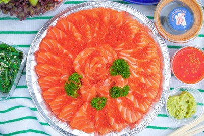 แซลมอล500g โรยไข่ปลา