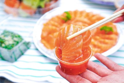 แซลมอล500g โรยไข่ปลา