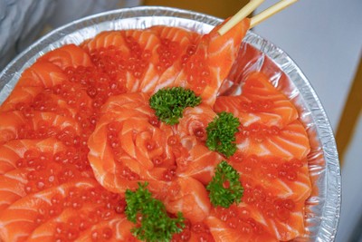 แซลมอล500g โรยไข่ปลา