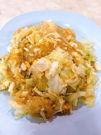วุ้นเส้นผัดไข่
