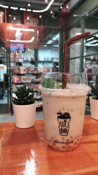 กล้วยหอม นมสด สมูทตี้