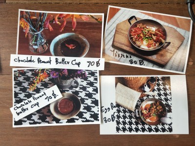 ป้ายราคาหรือสมุดเมนู