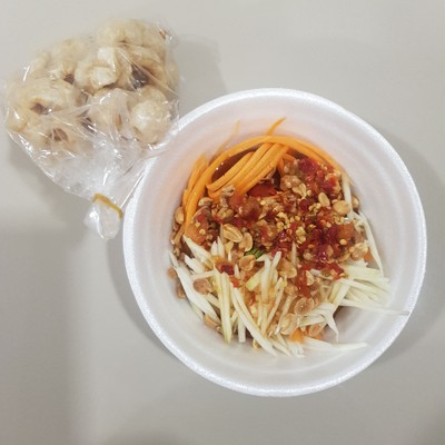 ตำไทยแคปหมู