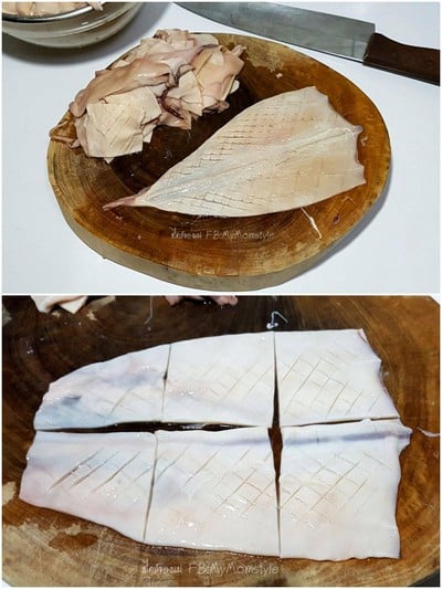 วิธีทำ ปลาหมึกแห้งผัดหอมใหญ่