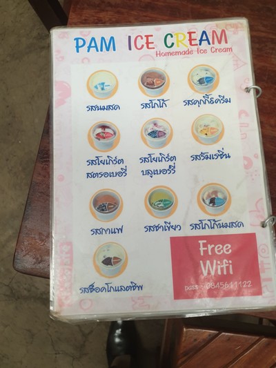 ป้ายราคาหรือสมุดเมนู