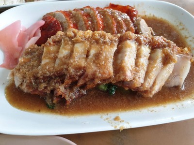 บะหมี่เกี๊ยวเป็ด+หมูกรอบ - แห้ง