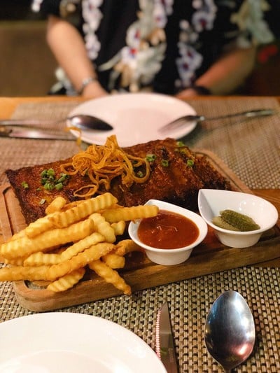 เมนูของร้าน THE BLUE OX