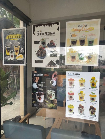 ป้ายราคาหรือสมุดเมนู