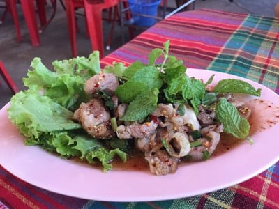 เมนูของร้าน ลาบร้อยเอ็ดพระราม5 สาขา 3 ราชพฤกษ์