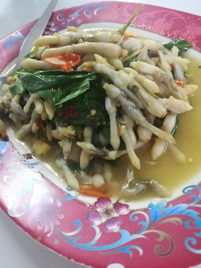 หอยหลอดผัดฉ่า