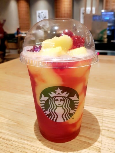 Teavana Frozen Mango Hibicus Tea With Pomegranate Pearl