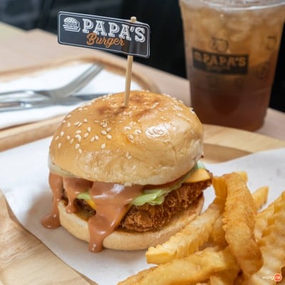 เมนูของร้าน PAPA'S Burger ฟอร์จูนทาวน์