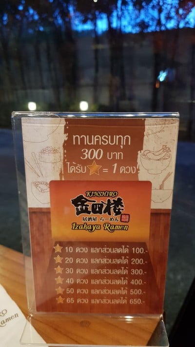ป้ายราคาหรือสมุดเมนู