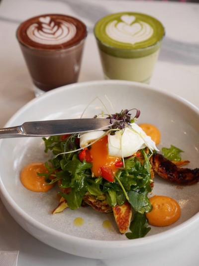 Corn & Zucchini Fritters ($17AUD ~355฿)
