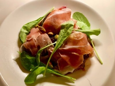 Parma ham and Peach 420.-
