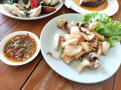 ปลาหมึกแดดเดียว