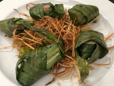วิธีทำ ไก่ห่อใบเตย วิธีทำ ไก่ห่อใบเตย