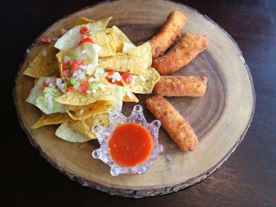 Salmon Stick with Nachos