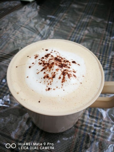 คาปูชิโน่ร้อน